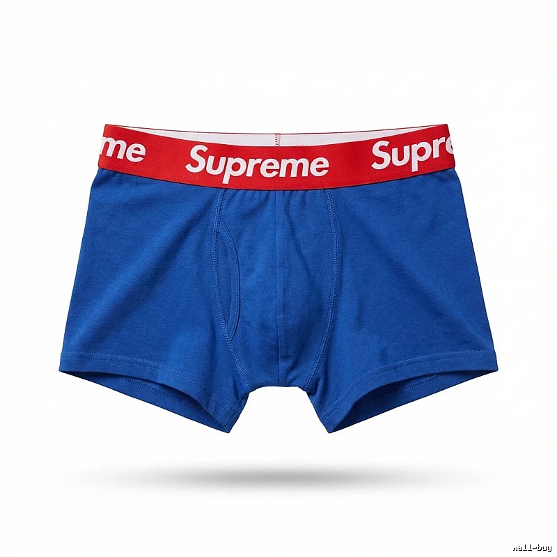 Supreme trendy brand blue underwear