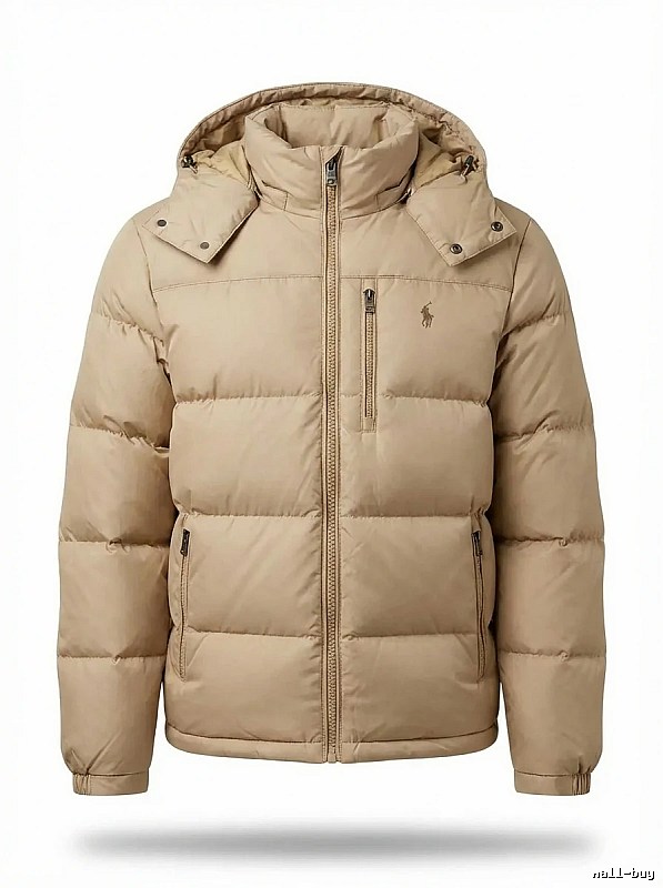 The classic khaki down jacket of Ralph Lauren.