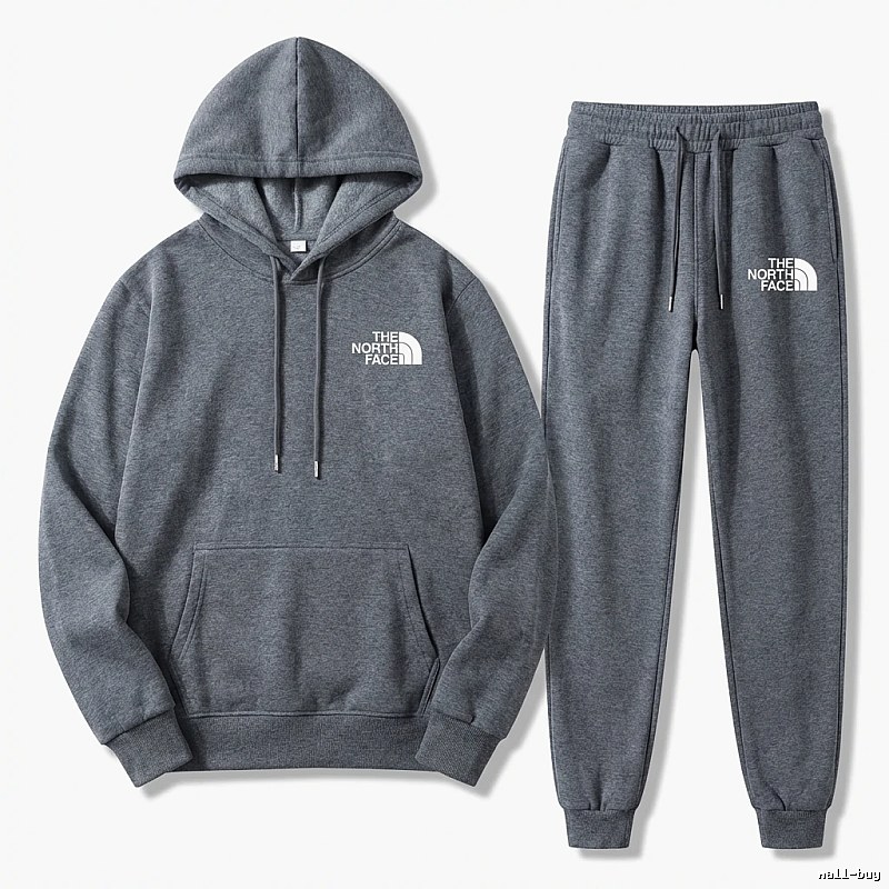 The North Face Simple Gray Sportswear Set