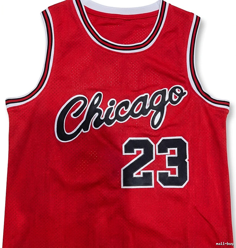 The red basketball uniforms of the Michael Jordan.