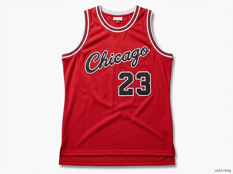 The retro red jersey of the Michael Jordan