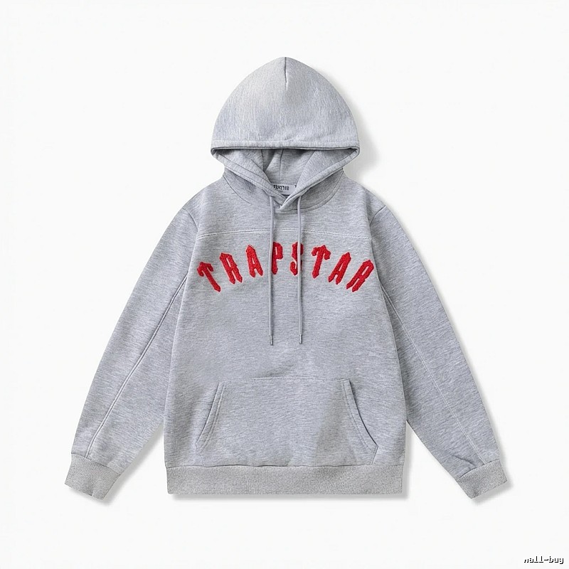 Trapstar Letter Style Grey Hoodie