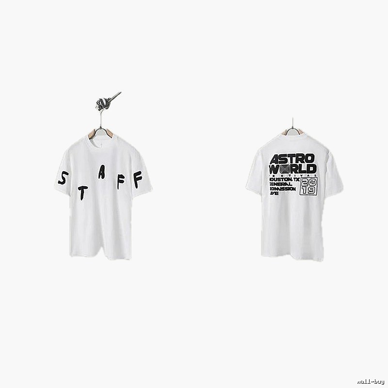 Travis Scott AstroWorld Street Style White T-Shirt