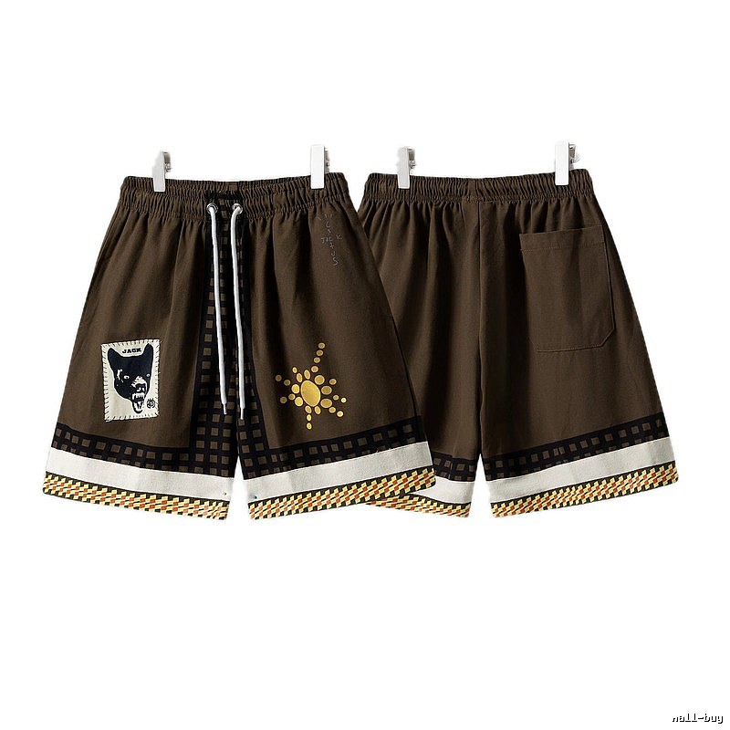 Travis Scott Cactus Jack American Retro Brown Shorts