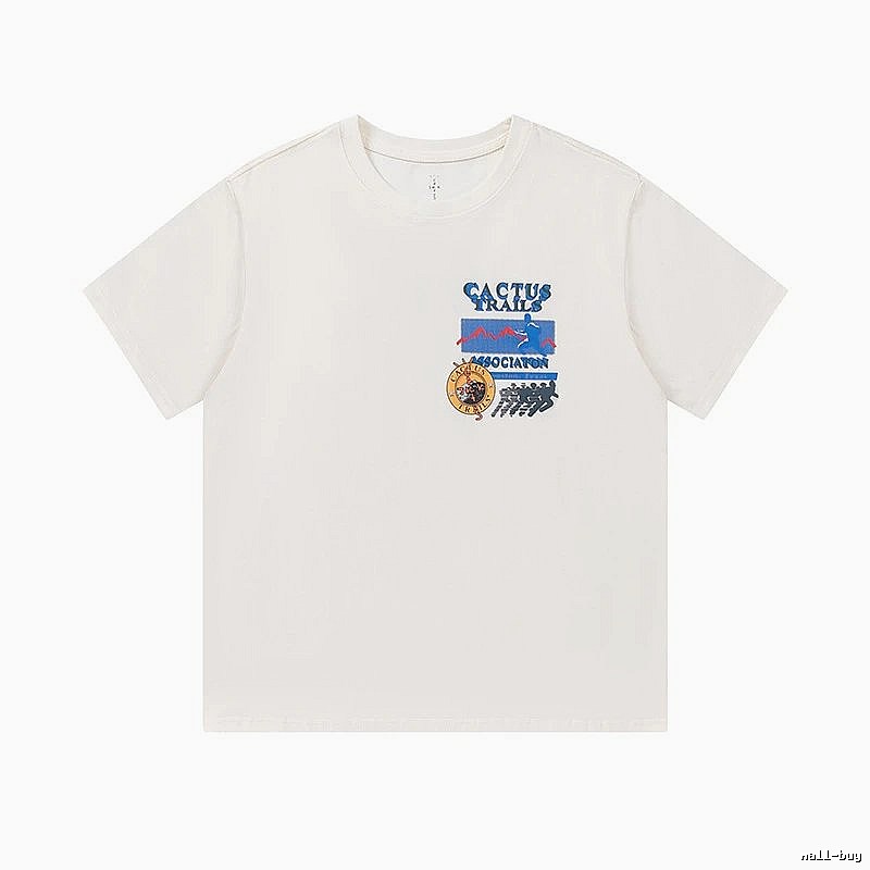 Travis Scott Patterned Graphic T-shirt Brown Travis Scott with Signature Styling