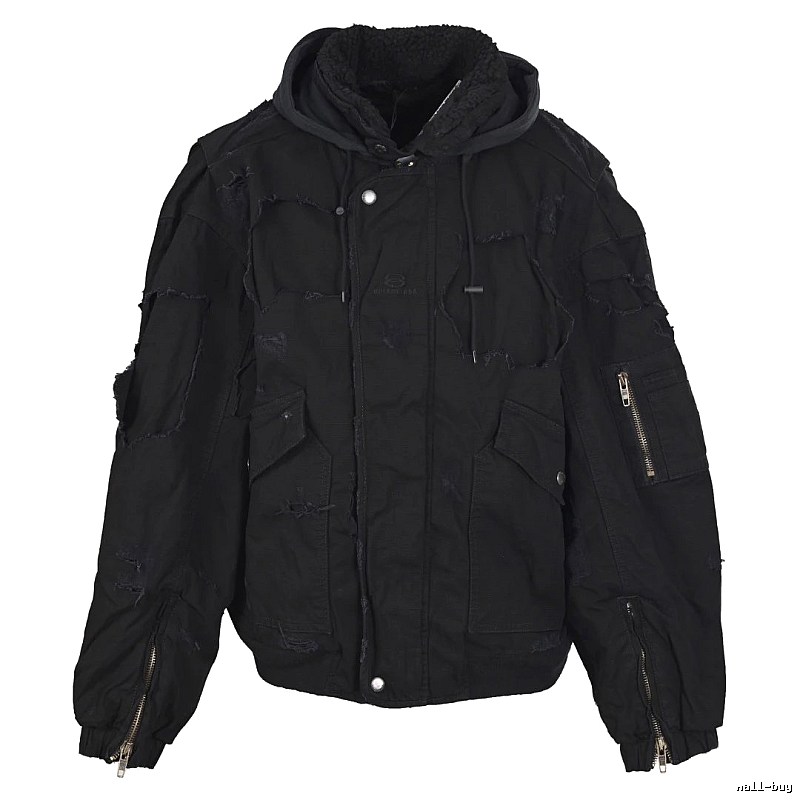 Utility Puffer Jacket - Cropped Hooded Shape With Layered Cargo Pockets Travel Edit