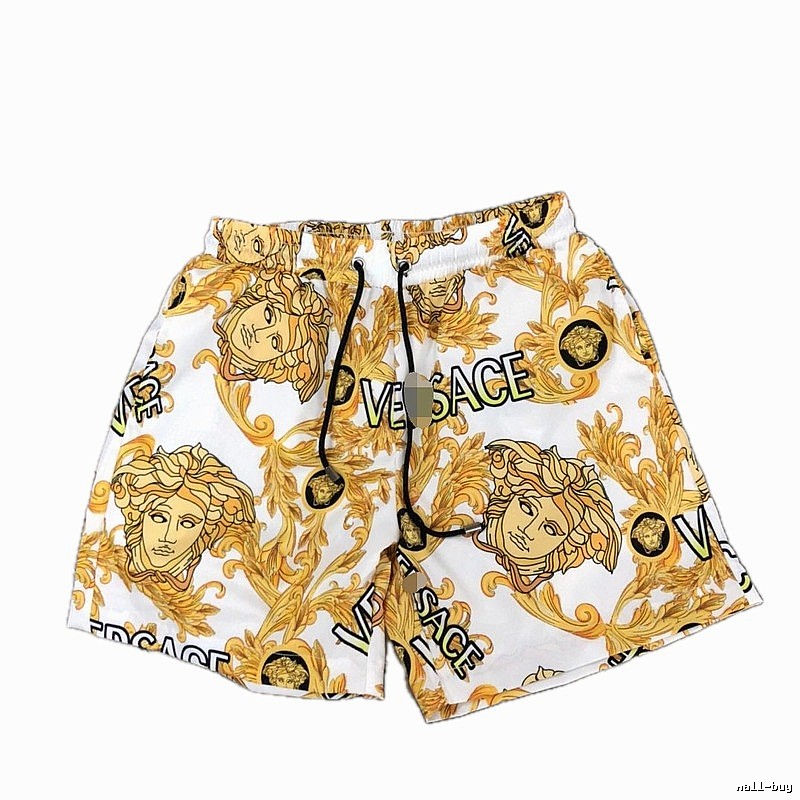 Versace Medusa Luxury Print White Shorts