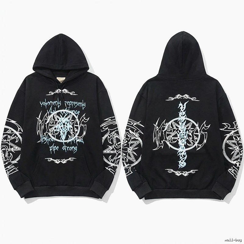 Vetements dark style black sweatshirt