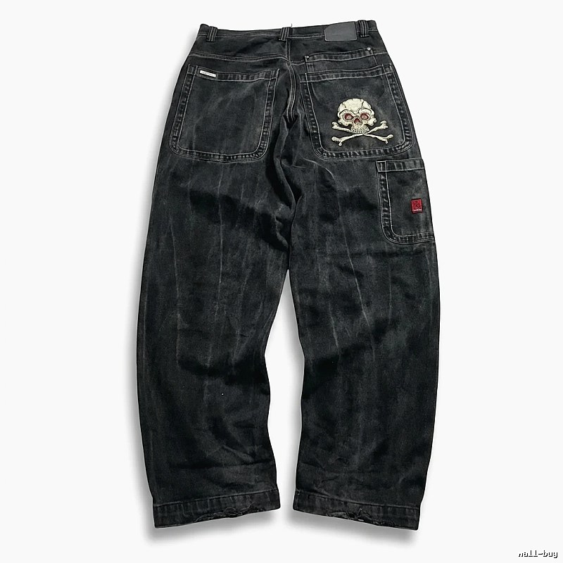 Y2K Dark Trendy Cool Denim Long Pants