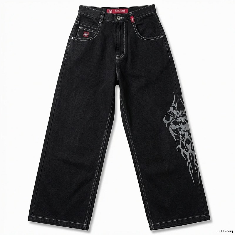 Y2K style black jeans