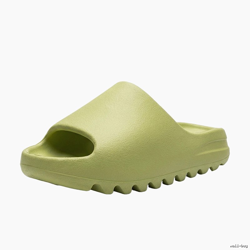 Yeezy matte apple green slippers