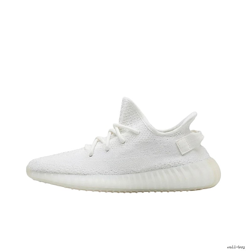 Yeezy minimalist style white shoes